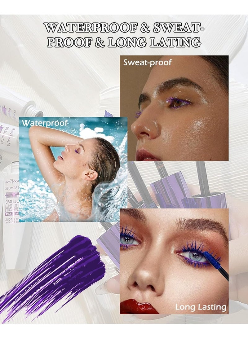 Lestpola 5D Waterproof Mascara Black with Eyelash Brush, Long Lasting Smudge-proof Mascara for Eyelashes, Volumizing Lengthening Curling Eye Lashes,Telescopic Thick Mascaras,Cosplay Halloween Stage Eye Makeup - Image 4